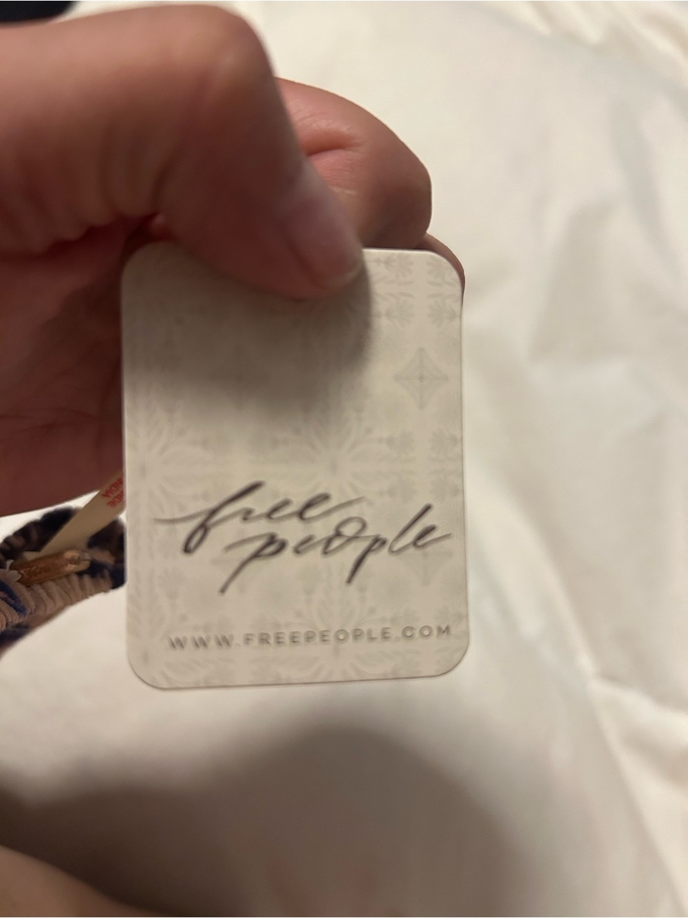 Free People dress- Cream and Purple with pink highlights